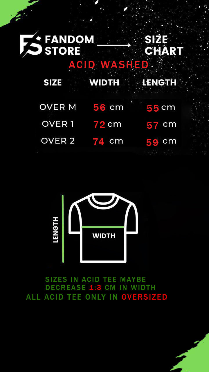 Size chart for Eren Yeager typo
