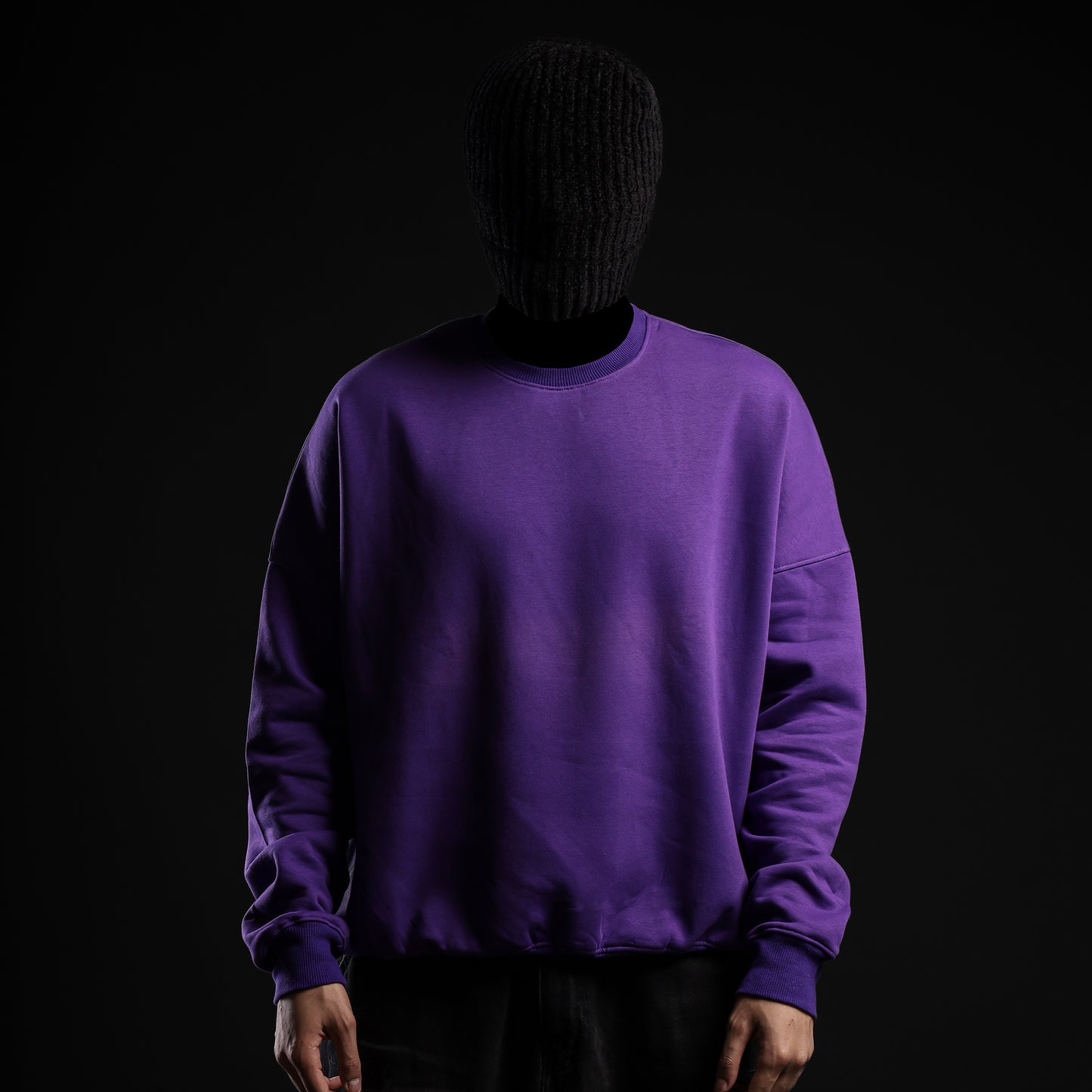 Purple Basic Sweatshirt
