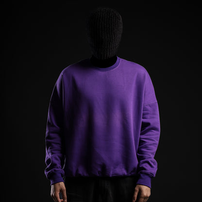Purple Basic Sweatshirt