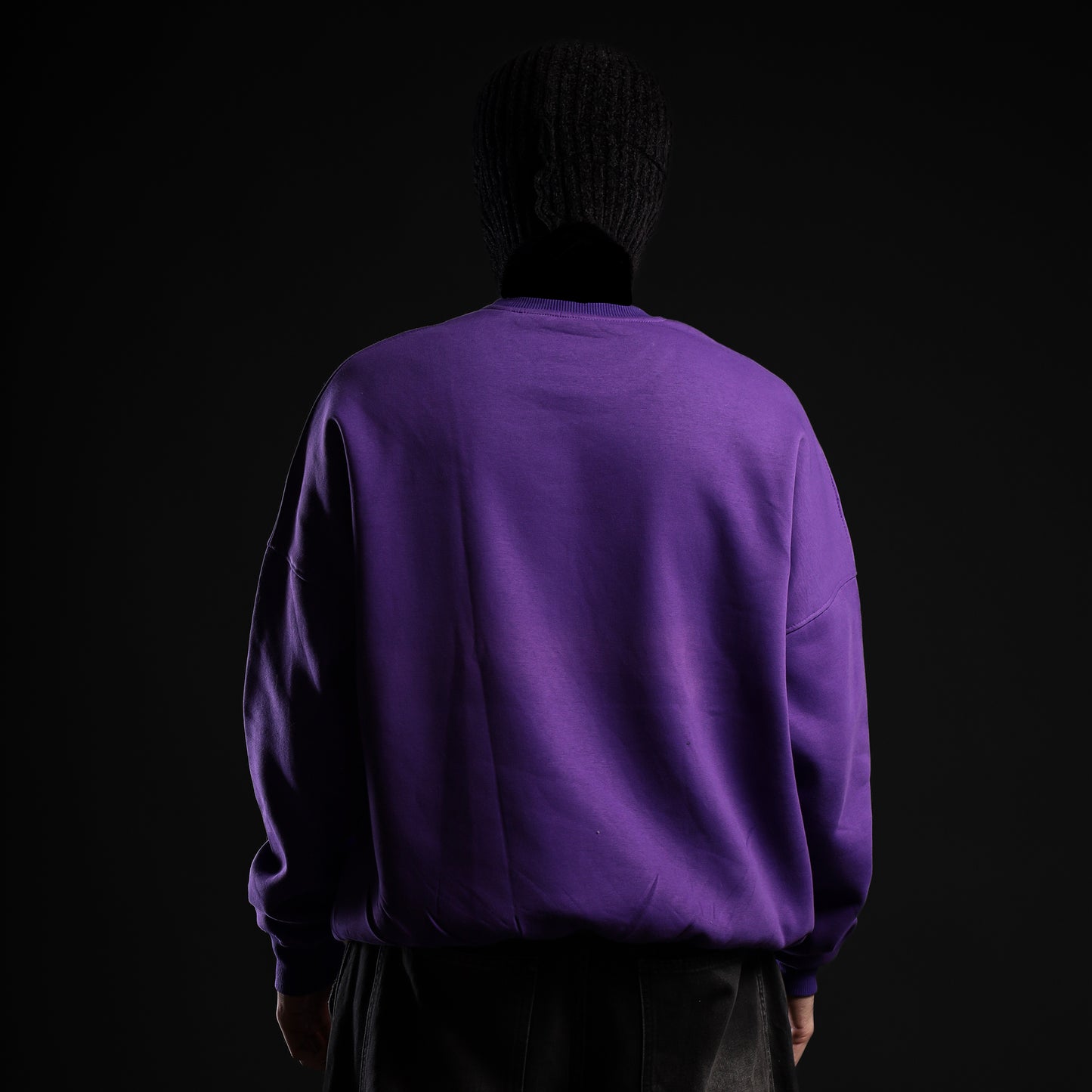 Purple Basic Sweatshirt