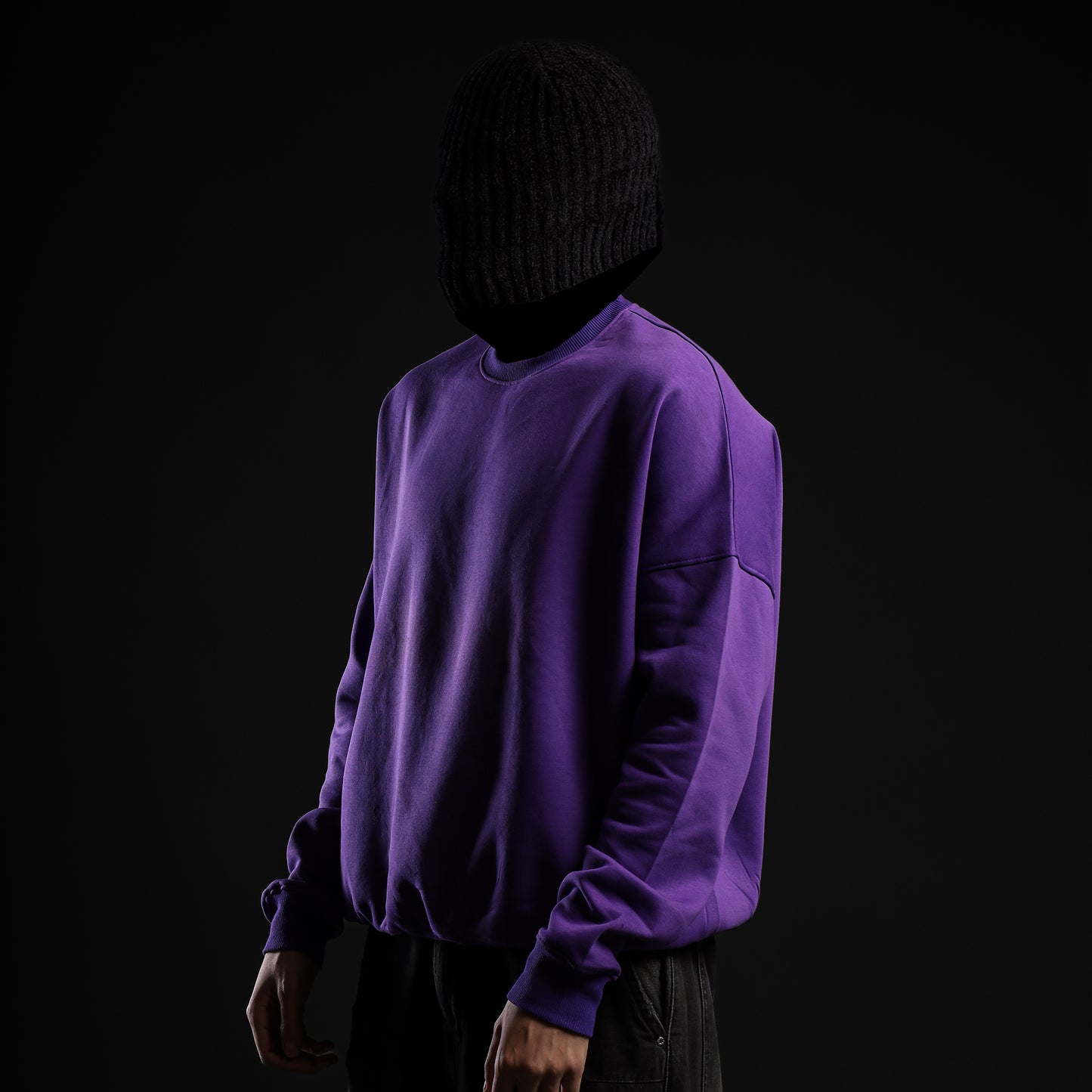 Purple Basic Sweatshirt