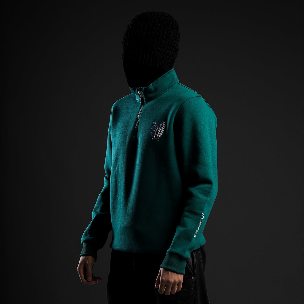 AOT Green Zip-Up