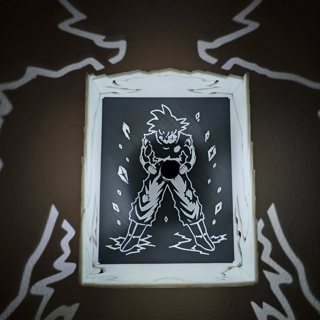 Goku Super Saiyajin shadow lamp