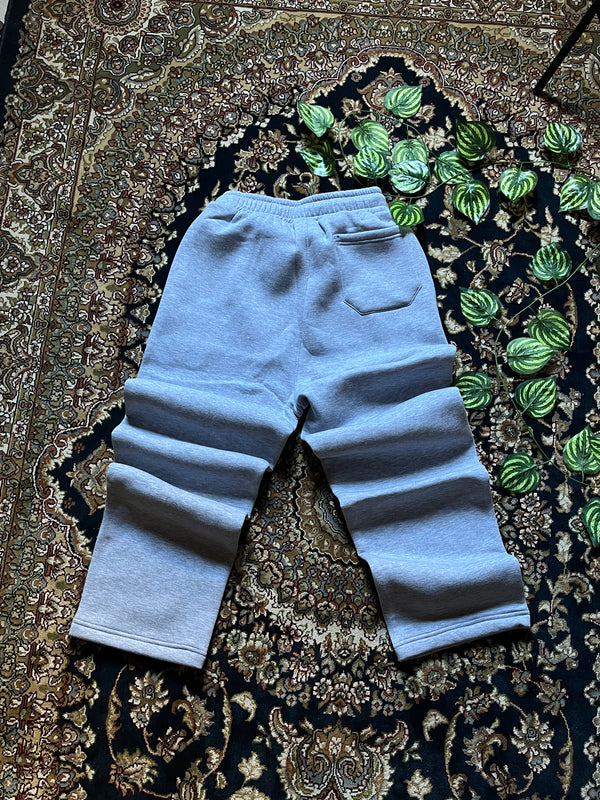 Straight Leg Pants Gray Heavy