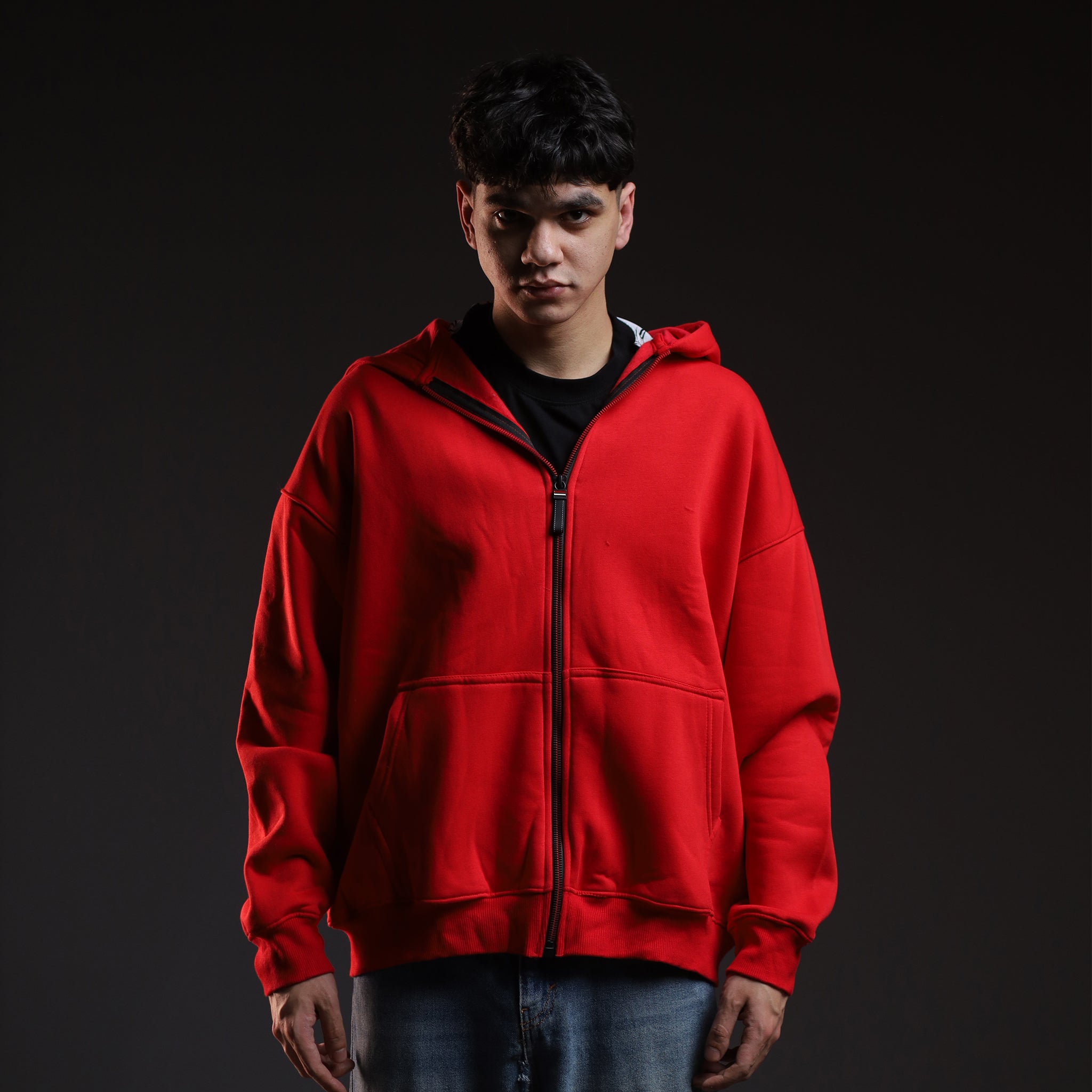 Red zipper