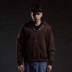 Brown zip-up hoodie — Fandom Store