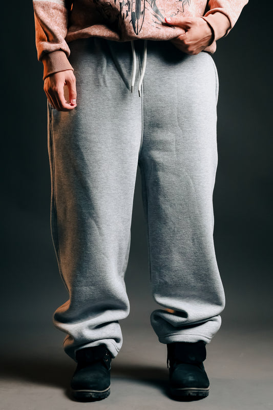 Straight Leg Pants Gray Heavy