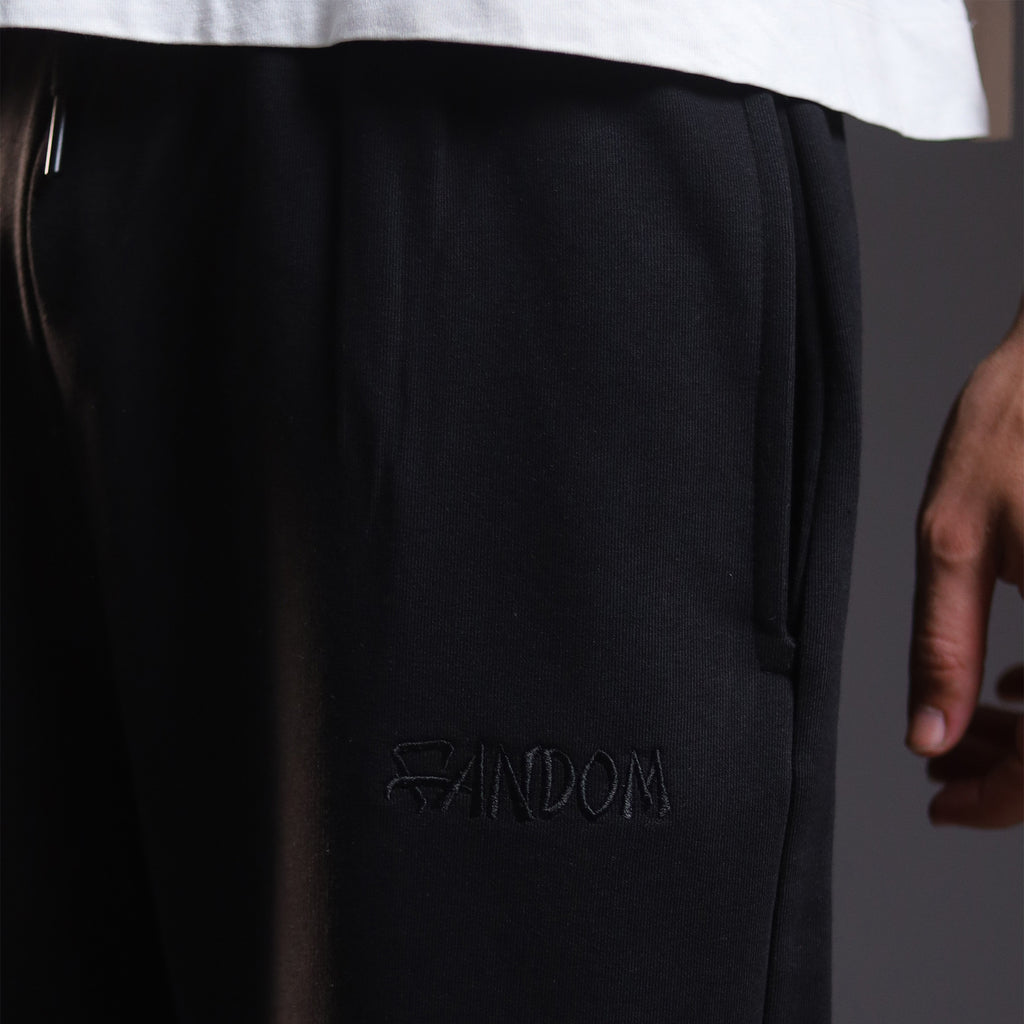 Light Straight Pants - Black